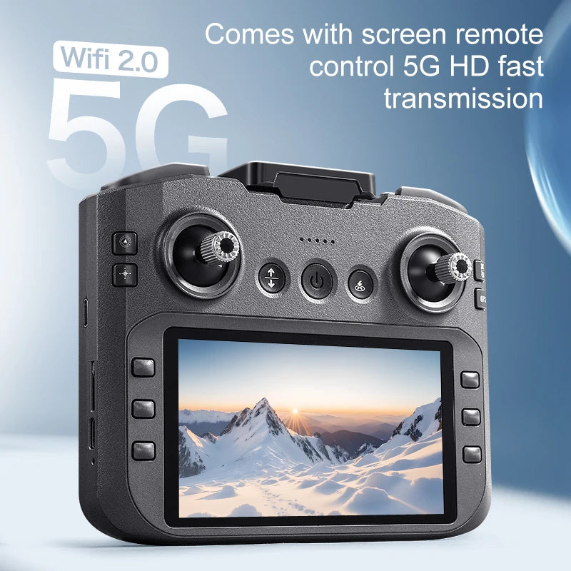 A14Pro Max 8K Drone with GPS & Brushless Motor, Triple Camera EIS, Optical Flow, Obstacle Avoidance, Foldable RC Quadcopter