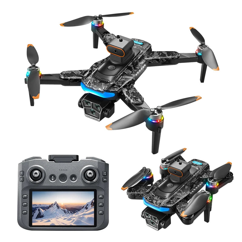 A14Pro Max 8K Drone with GPS & Brushless Motor, Triple Camera EIS, Optical Flow, Obstacle Avoidance, Foldable RC Quadcopter