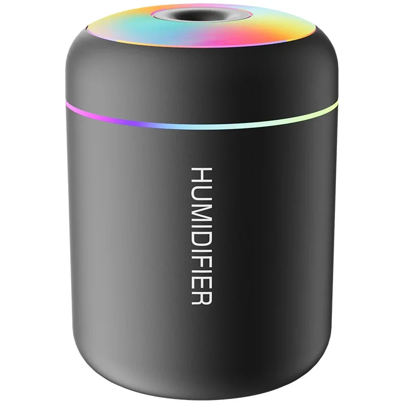 Minihumidificador de aire USB de 180 ml, difusor de aromas eléctrico, purificador de aceites esenciales, generador de niebla de aromaterapia, luces para coche, casa y dormitorio