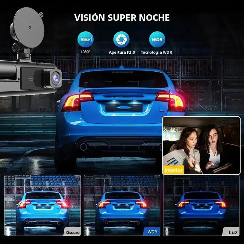 WIFI APP Control Car Dvr 2/3 Channel 1080P Dash Cam for Cars Front Rear View Recorder Video Car Camera for Car Assecories