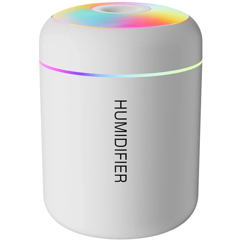 Minihumidificador de aire USB de 180 ml, difusor de aromas eléctrico, purificador de aceites esenciales, generador de niebla de aromaterapia, luces para coche, casa y dormitorio